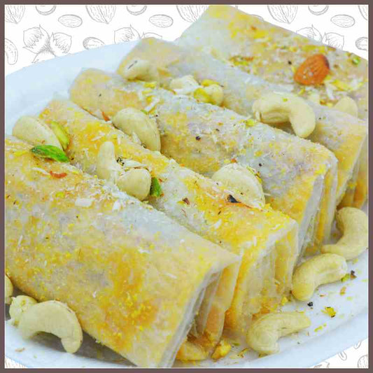 Ghee Bellam Dry Fruit Putharekulu (Gud/Jaggery) Sri Mourya's Foods