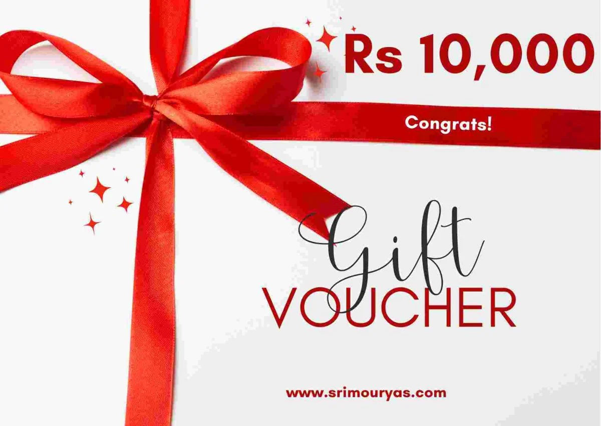 Gift Card worth Rs 10000 Sri Mourya's Foods
