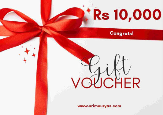 Gift Card worth Rs 10000 Sri Mourya's Foods